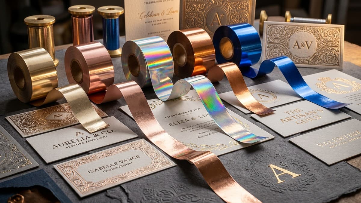The Ultimate Guide to Hot Foil Stamping: Gold, Rose Gold, Holographic & Metallic Finishes
